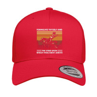 Fornicate Thyself And Steed Upon Which Thou Didst Arrive Vintage Retro Trucker Cap | Artistshot