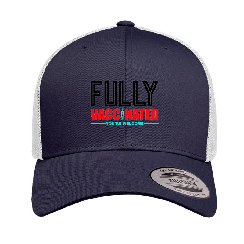 Fully Vaccinated Retro Trucker Cap by cm-arts | Artistshot