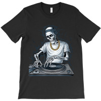 Skeleton Dj Lazy Halloween T-shirt | Artistshot