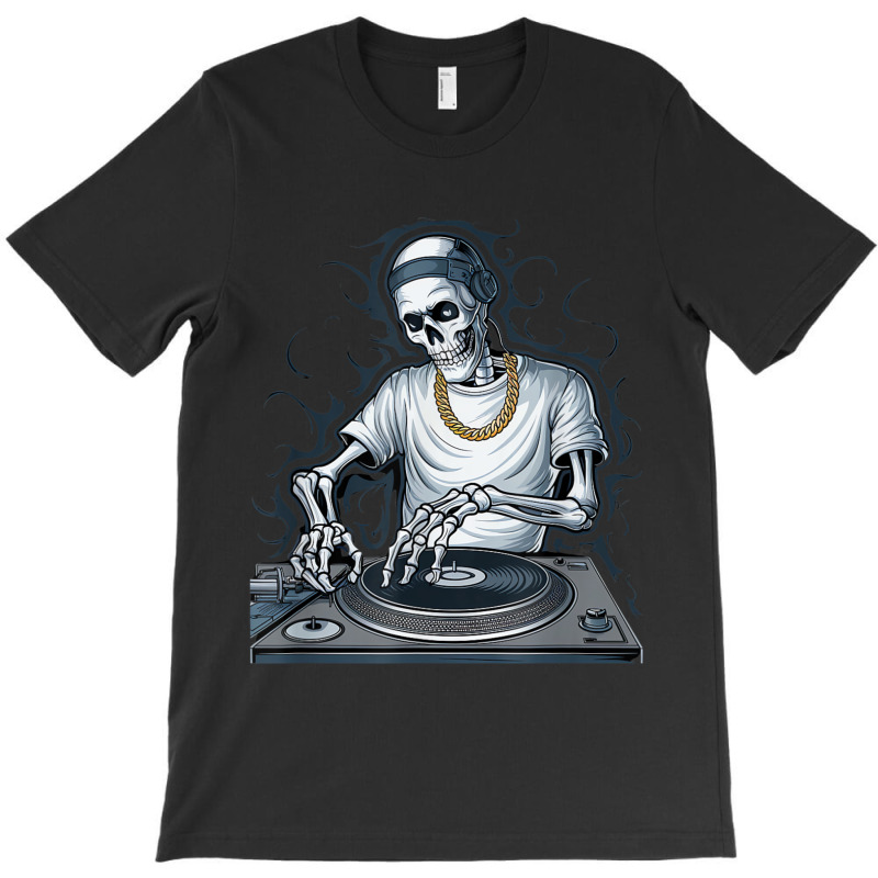 Skeleton Dj Lazy Halloween T-shirt | Artistshot