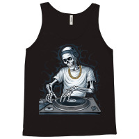 Skeleton Dj Lazy Halloween Tank Top | Artistshot