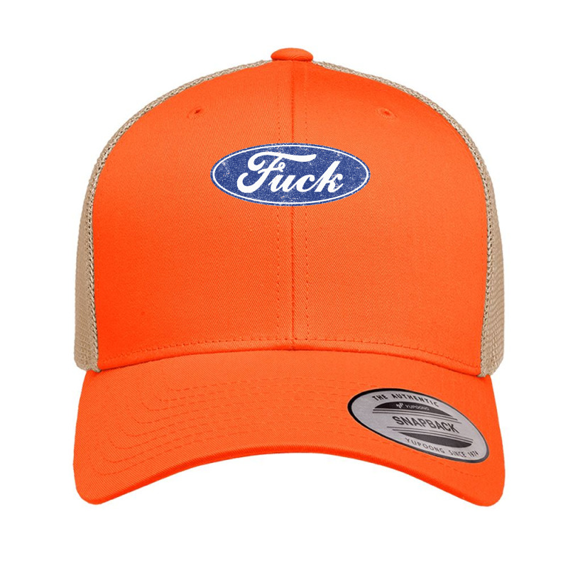 Fuck Distressed Retro Trucker Cap by cm-arts | Artistshot