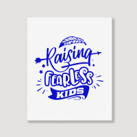 Rasising Fearless Kids Portrait Canvas Print | Artistshot