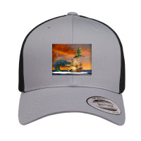 Clipper Ship Under Attack Retro Trucker Cap | Artistshot