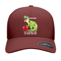 Parasaurus Rex Like A Normal Para, But More Awesome T Shirt Seamless Cap | Artistshot