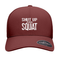 Shut Up And Squat Powerlifting Weight Training Gear Tank Top Seamless Cap | Artistshot