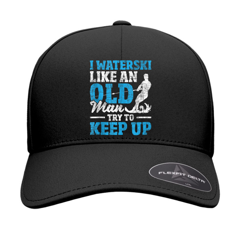 I Waterski Like An Old Man   Grandpa Waterskier Waterskiing Tank Top Seamless Cap by cm-arts | Artistshot