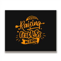 Rasising Fearless Kids Metal Print Horizontal | Artistshot