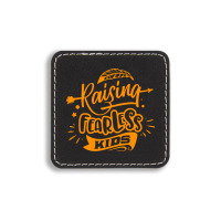 Rasising Fearless Kids Square Leatherette Patch | Artistshot