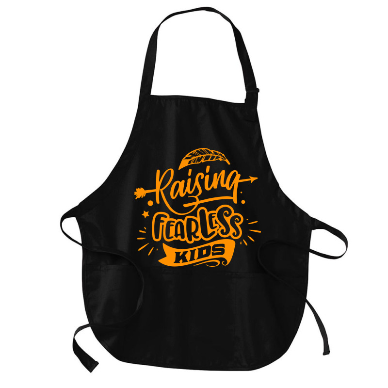 Rasising Fearless Kids Medium-length Apron | Artistshot