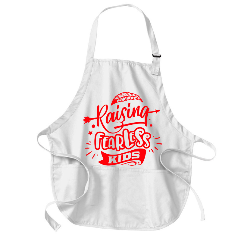 Rasising Fearless Kids Medium-length Apron | Artistshot