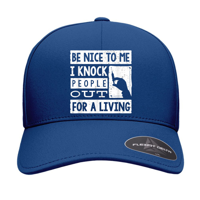 Anesthesiologist Anaesthetist Be Nice To Me Funny Seamless Cap | Artistshot