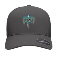 Native American Southwest-style Turquoise Thunderbird 1 Seamless Cap | Artistshot