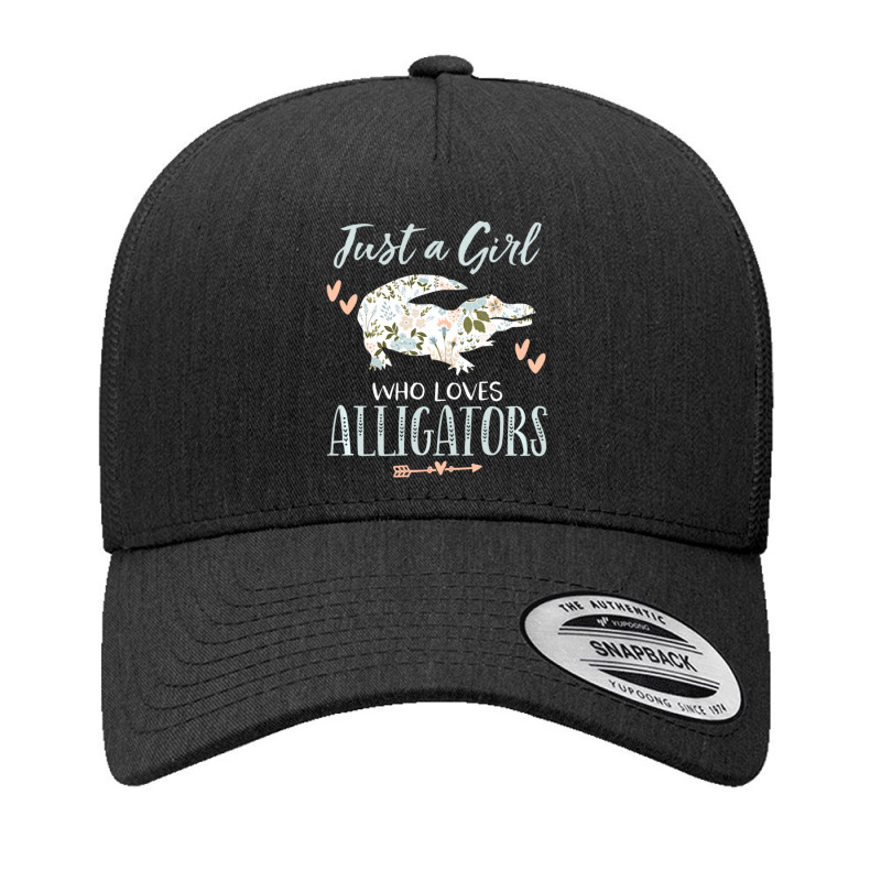 Just A Girl Who Loves Alligators Cute Floral Gator Women Yupoong Trucker Cap by thangdinhsinhelf | Artistshot