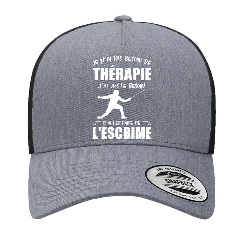 Fencing T  Shirt Thérapie De Escrime T  Shirt Yupoong Trucker Cap by llamawasp | Artistshot