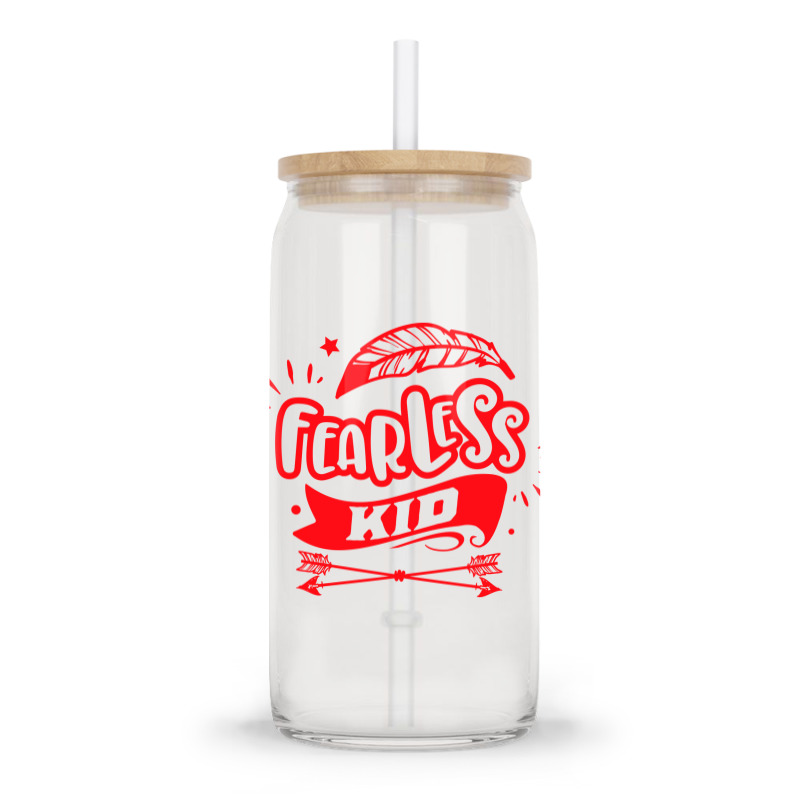 Fearless Kid Glass Tumbler | Artistshot