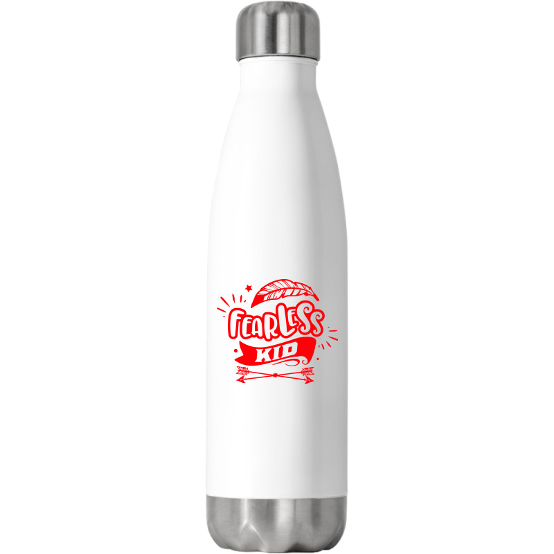 Fearless Kid Stainless Steel Water Bottle | Artistshot