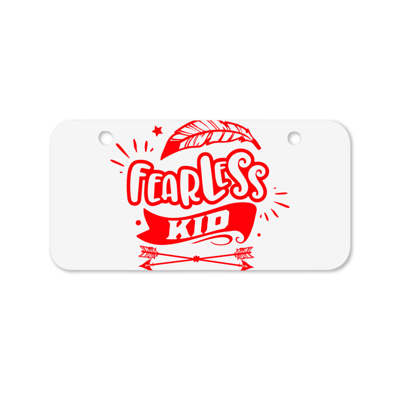 Fearless Kid Bicycle License Plate | Artistshot