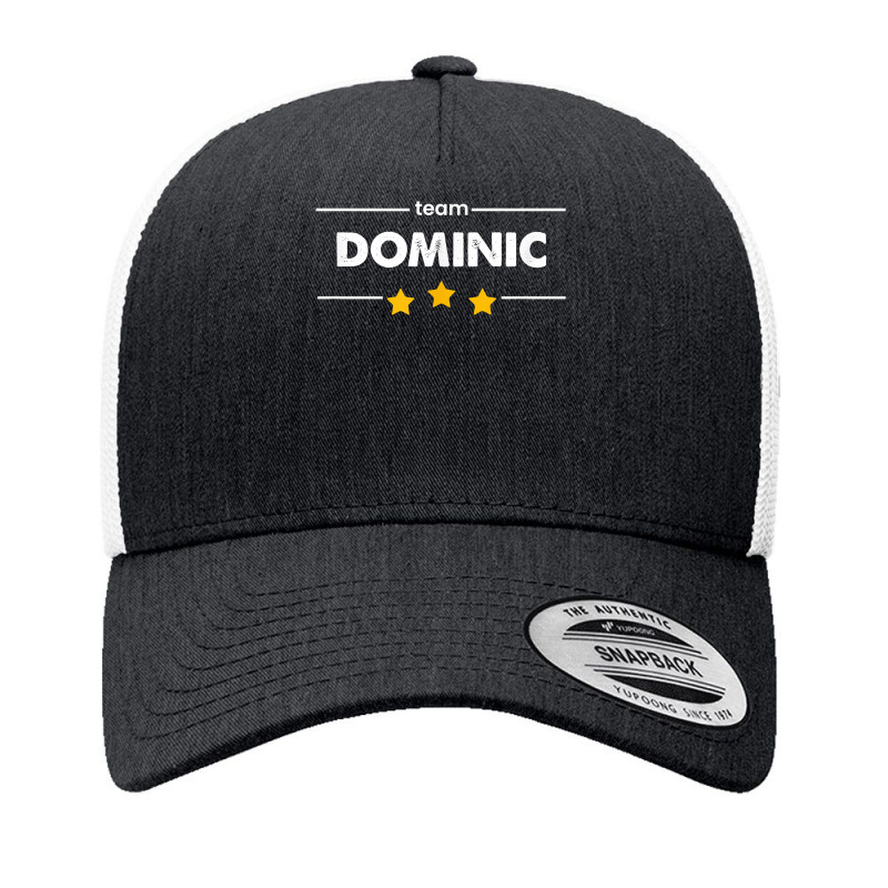 Family Name Surname Or First Name  Team Dominic T Shirt Yupoong Trucker Cap by cm-arts | Artistshot