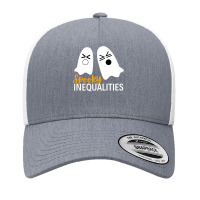 Spooky Inequalities Ghosts  Halloween Math Teacher Yupoong Trucker Cap | Artistshot