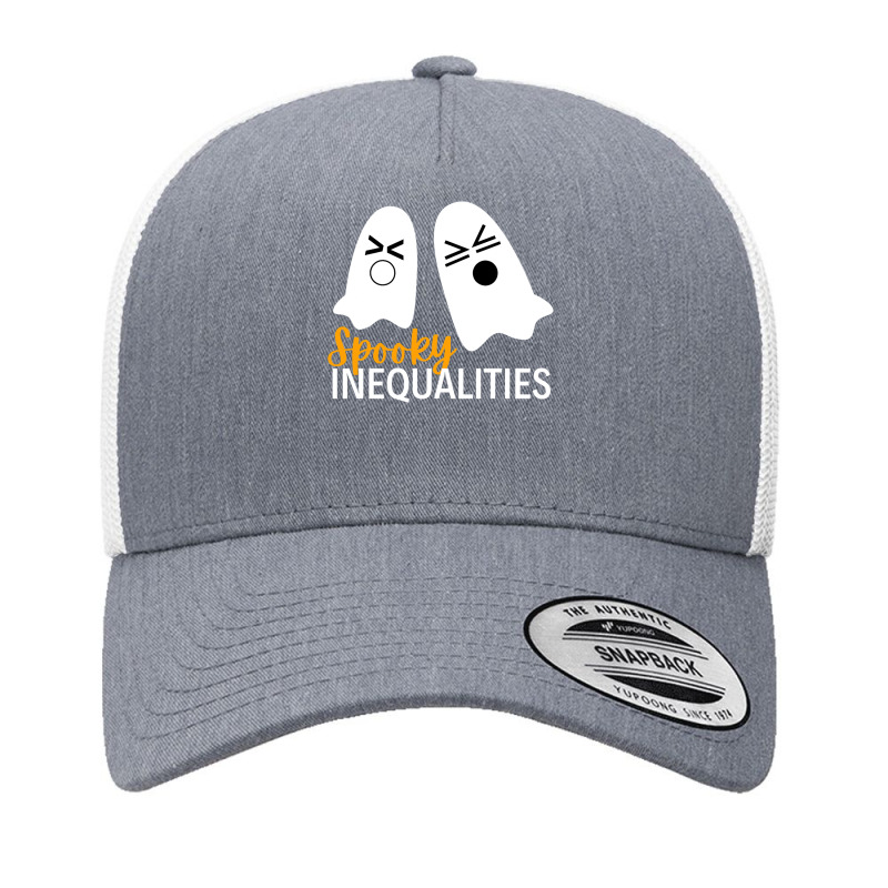 Spooky Inequalities Ghosts  Halloween Math Teacher Yupoong Trucker Cap by Thanhhuong90 | Artistshot