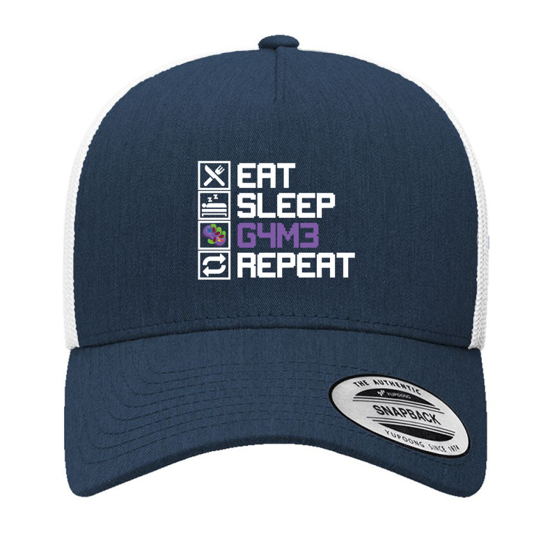 Eat Sleep Game Repeat Mmo Rpg Leetcode Leet Gift Yupoong Trucker Cap by FRANCISMATANZA | Artistshot