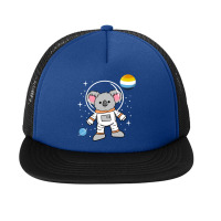 Koala Astronaut Aroace Pride Foam Snapback Hat | Artistshot