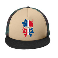 Dominican Republic, Dominican Republic Art, Dominican Republic Vinatge Foam Snapback Hat | Artistshot