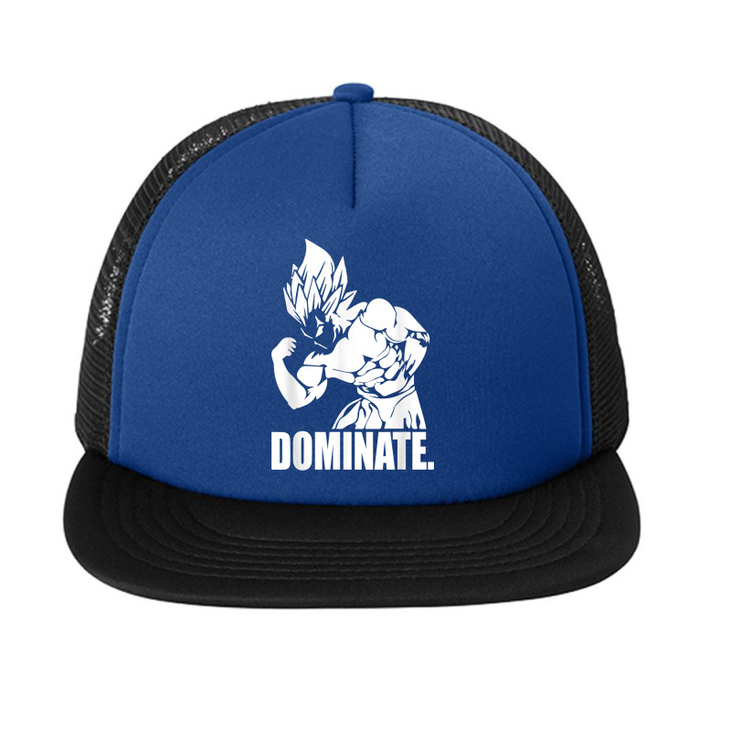 Dominate   Anime Gym And Workout Motivational T Shirt Foam Snapback hat by cm-arts | Artistshot