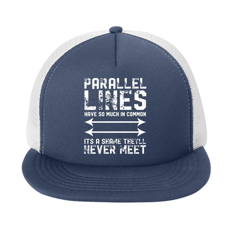 Mathematics Parallels Foam Snapback hat by cm-arts | Artistshot