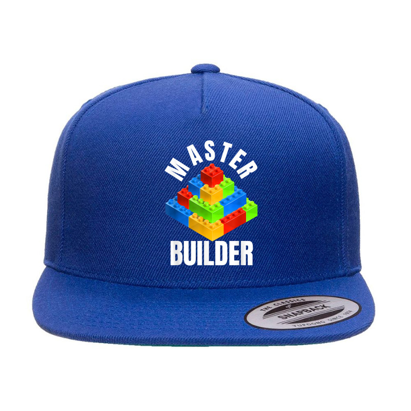 Master Builder Building Blocks Brick Builders Toys Gift T Shirt 5 Panel Snapback Cap | Artistshot