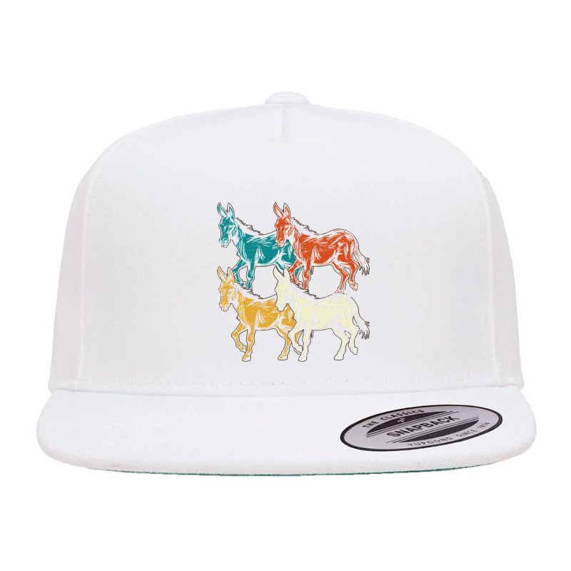 Donkey Pet, Donkey Pet Vintage, Donkey Pet Art, Donkey Pet Painting, D 5 panel snapback cap by SHLUFFYI | Artistshot