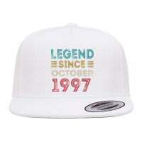 25 Year Old Legend Since October 1997 25th Birthday Vintage 5 Panel Snapback Cap | Artistshot