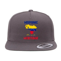 Venezuela Map Venezuela Flag Hispanic Heritage Latin Month T Shirt 5 Panel Snapback Cap | Artistshot