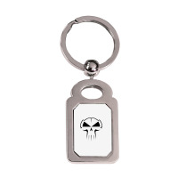 Skull, Skulls, Skeleton, Tattoo Silver Rectangle Keychain | Artistshot