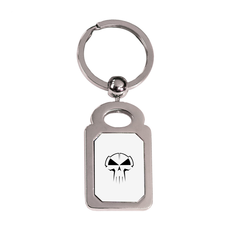 Skull, Skulls, Skeleton, Tattoo Silver Rectangle Keychain | Artistshot