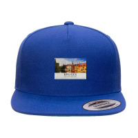 In Bruges Bruges (it?s In Belgium) Travel Poster-irwoq 5 Panel Snapback Cap | Artistshot