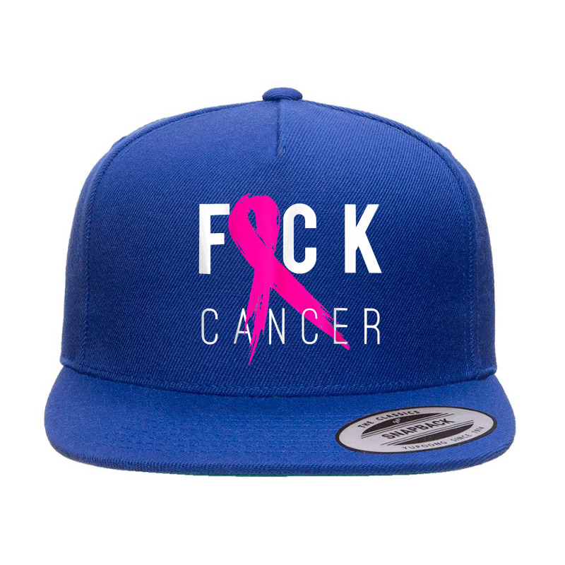 Fuck Cancer 5 panel snapback cap by Outpost | Artistshot