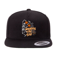 Its The Most Wonderful Time Of Year Skeleton Dance Halloween 5 Panel Snapback Cap | Artistshot