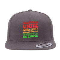 Introverts Unite We're Here Uncomfortable Want To Go Home T Shirt 5 Panel Snapback Cap | Artistshot