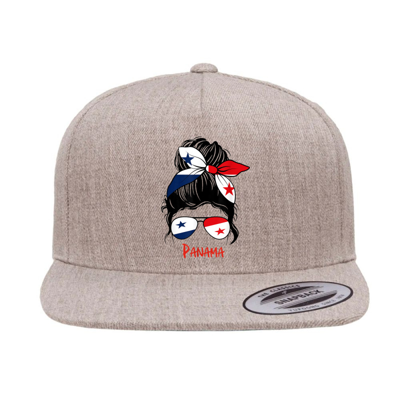 Panamanian Girl Panama Chica Panameña Flag T Shirt 5 panel snapback cap by cm-arts | Artistshot