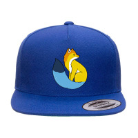 Aroace Fox Aroace Pride 5 Panel Snapback Cap | Artistshot