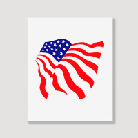 American Flag, Usa Portrait Canvas Print | Artistshot