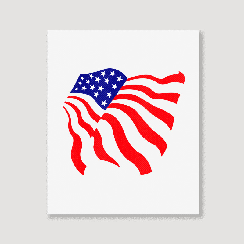 American Flag, Usa Portrait Canvas Print | Artistshot