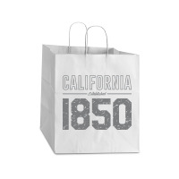 California Established 1850, Usa Take Out Paper Bag - 14 X 10 X 15 1/2 | Artistshot