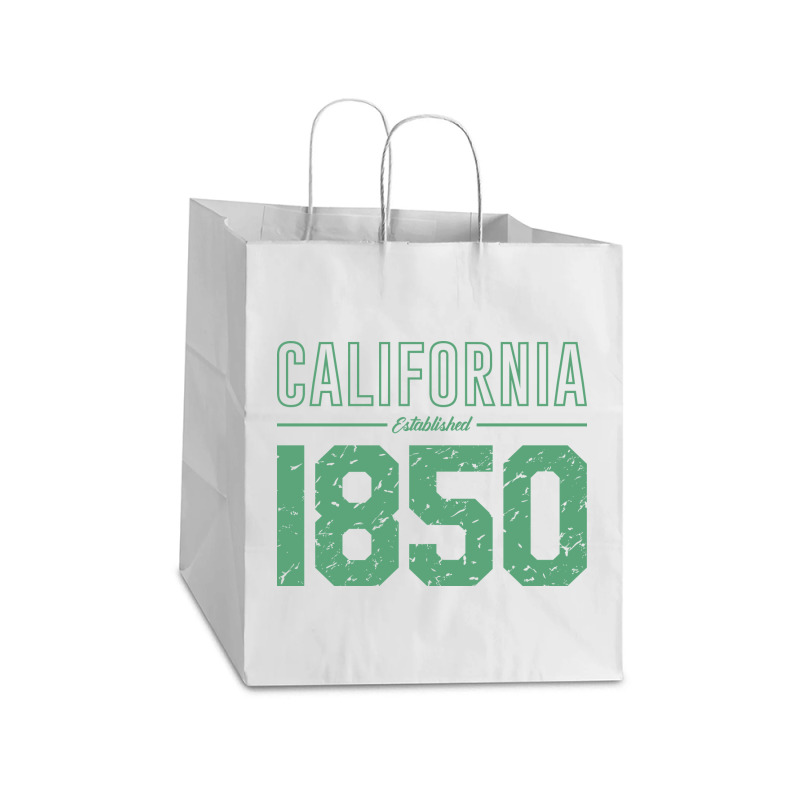 California Established 1850, Usa Take Out Paper Bag - 14 X 10 X 15 1/2 | Artistshot