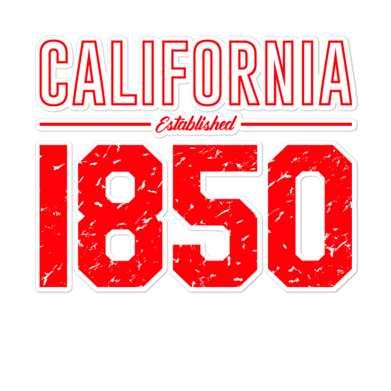 California Established 1850, Usa Sticker | Artistshot