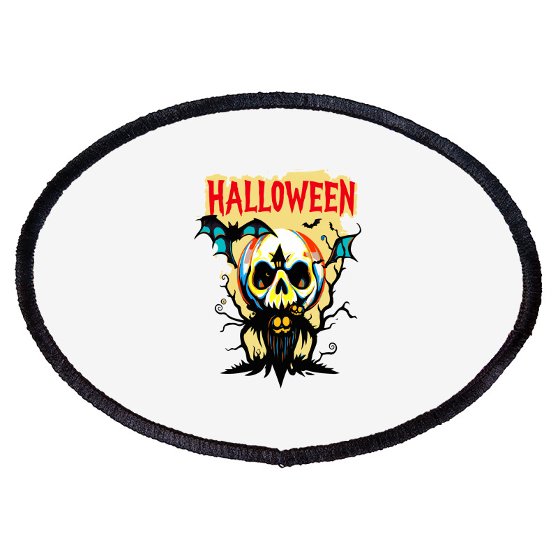 Halloween  Night Oval Patch | Artistshot