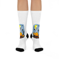 Scary Night Crew Socks | Artistshot