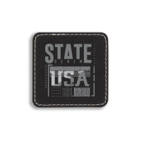 America, Usa Square Leatherette Patch | Artistshot